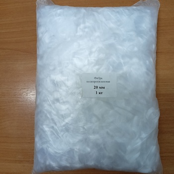 Фибра полипропиленовая 6, 12, 18, 20 мм