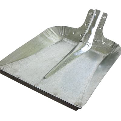 Лопата для снега стальная толщина 1 мм  410*460 мм