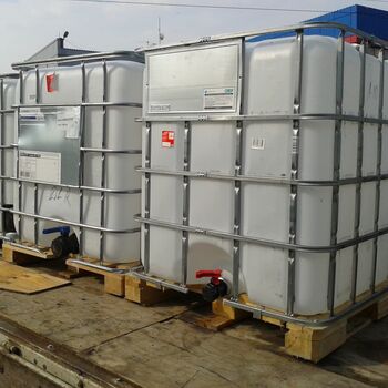 Ёмкость пластикова кубовая в металлической обрешетке (Еврокуб) 1000 л б/у