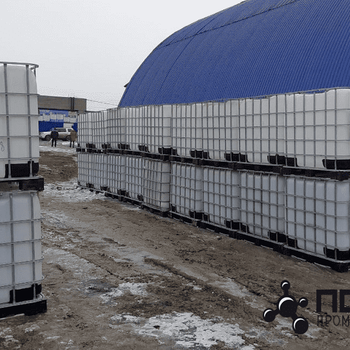 Ёмкость пластикова кубовая в металлической обрешетке (Еврокуб) 1000 л б/у